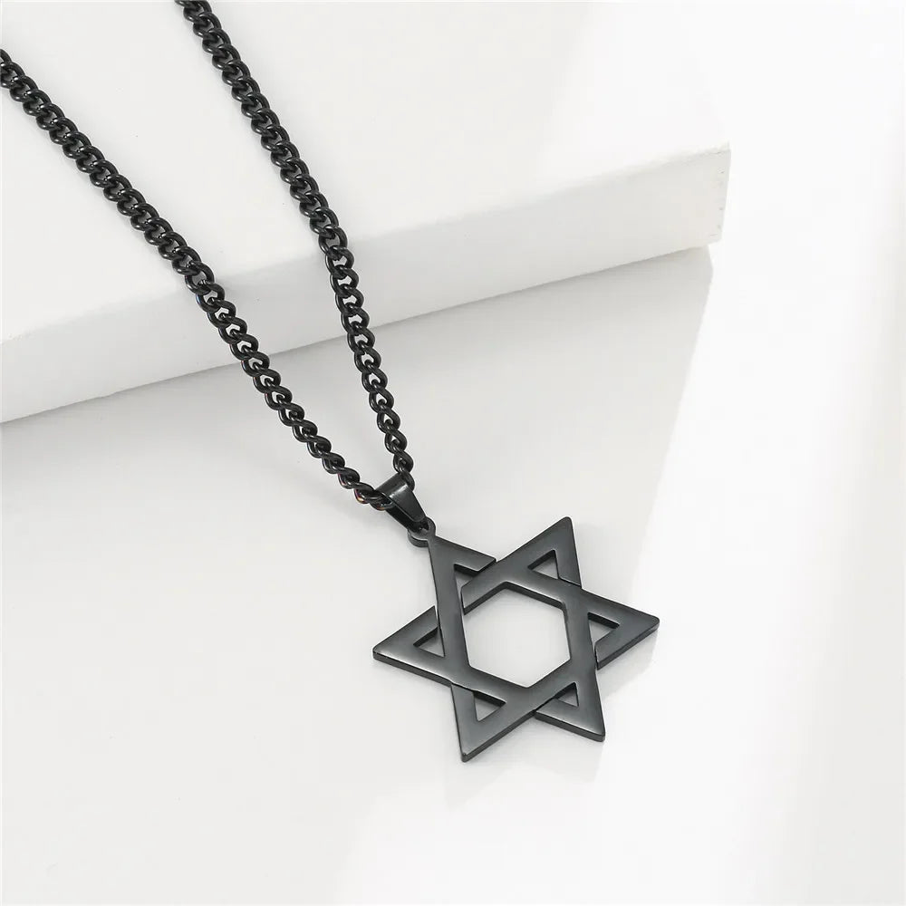 Jewish Jewelry Cutout Star of David Necklace