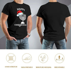 Happy Chrismukkah T-Shirt - Funny Hanukkah & Christmas Gift