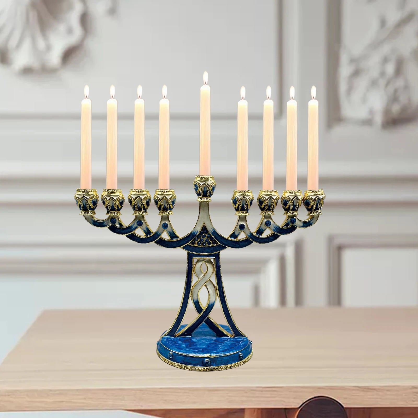 Classic Hanukkah Candelabra