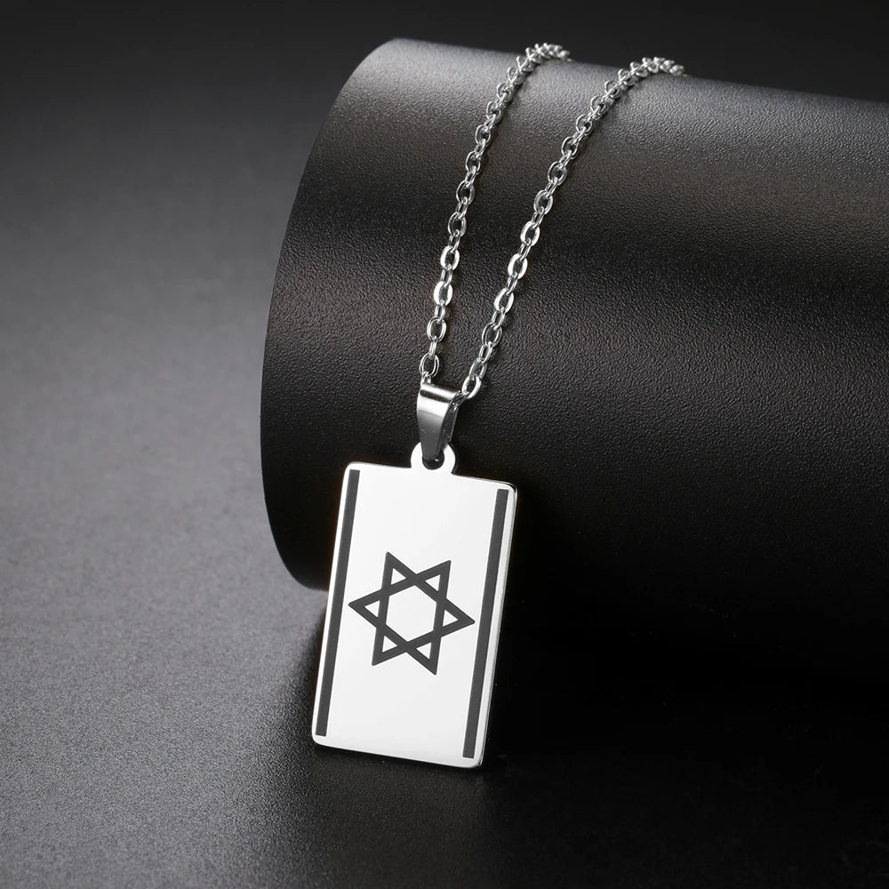 Israel's Flag Necklace for Men & Women