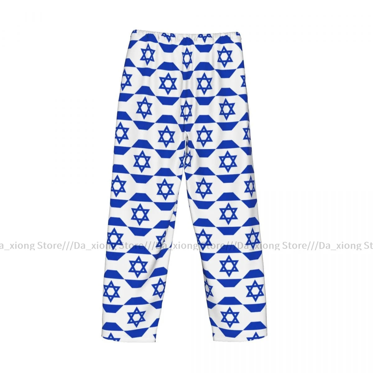 Men's Casual Pajama Pants - Israel Flag