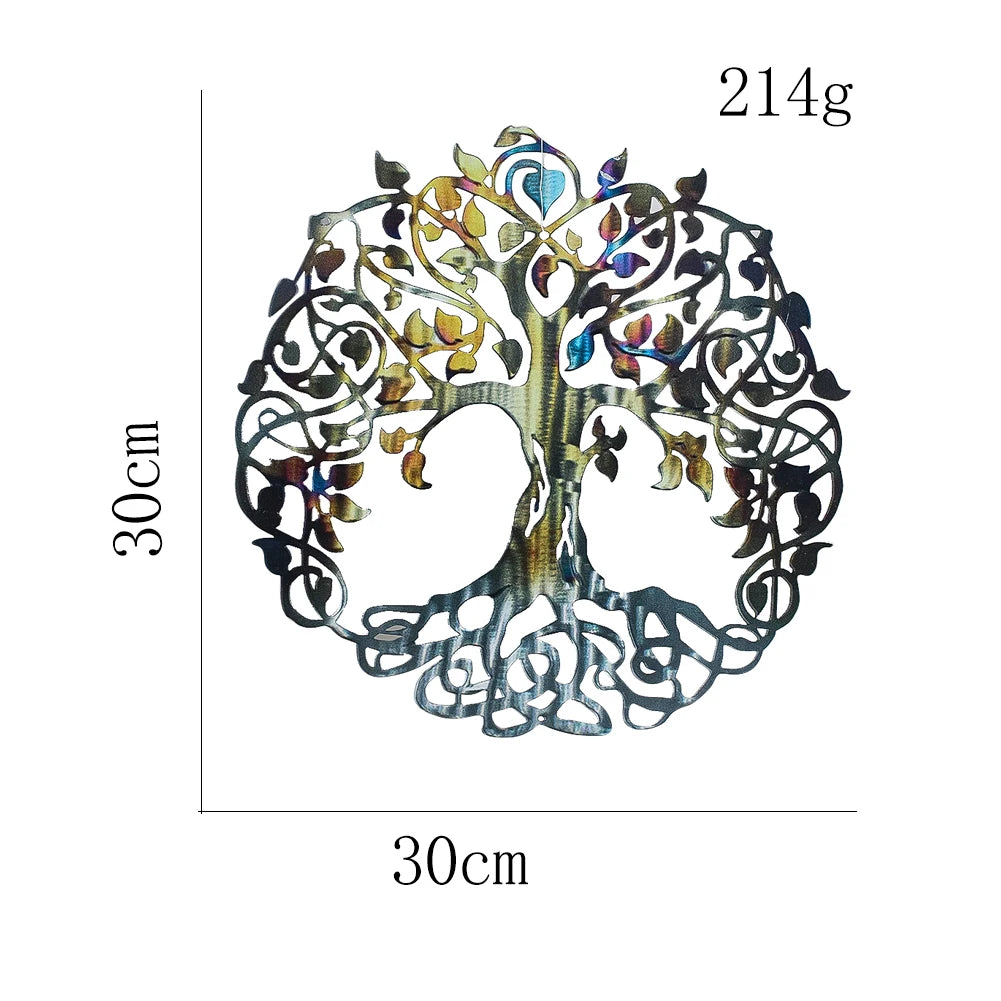 30cm Metal Kabbalah Tree of Life Wall Hanging