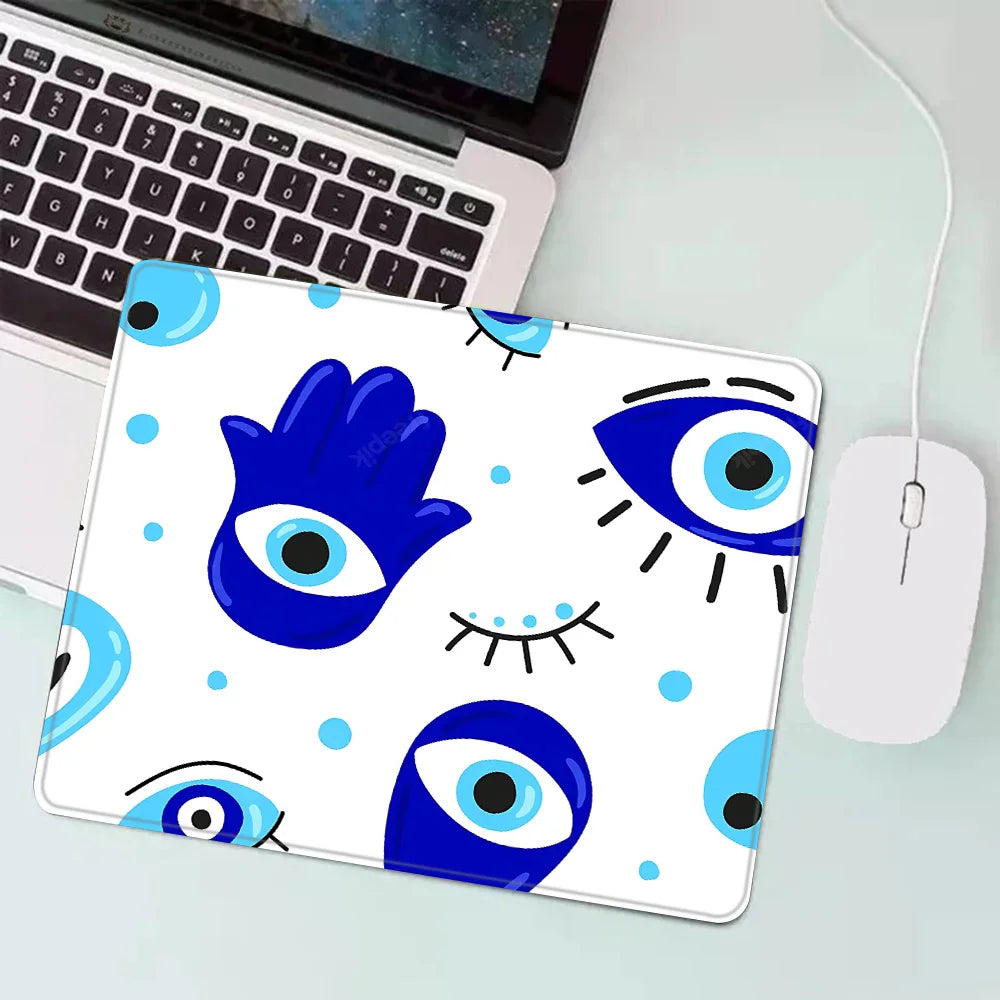 Blue Evil Eye Gaming Mouse Pad - XS Small Mousepad