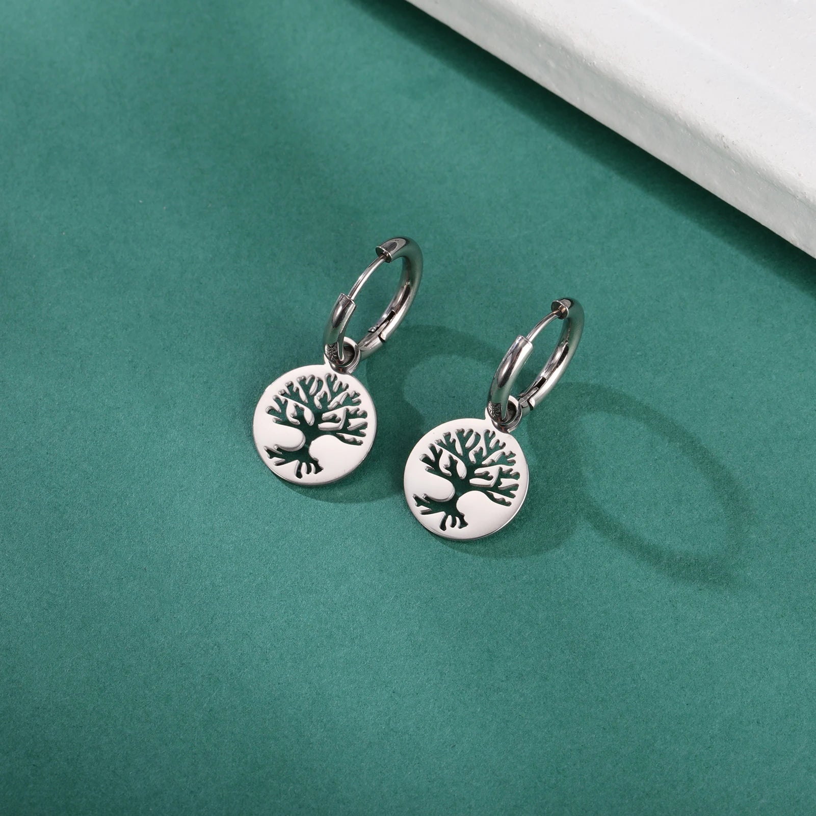 Fashionable Tree of Life Pendant Earrings