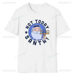 Funny Santa Christmukkah T-Shirt – Women's Hanukkah Jewish Shirt