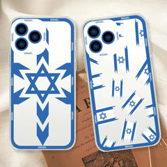 Israel Flag Cellphone Case for iPhone 11, 12, 13, 14, 15 Mini/Plus/Pro/Max