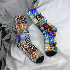 Star of David Socks - Magen Gothic Autumn Anti-Slip Couple Socks