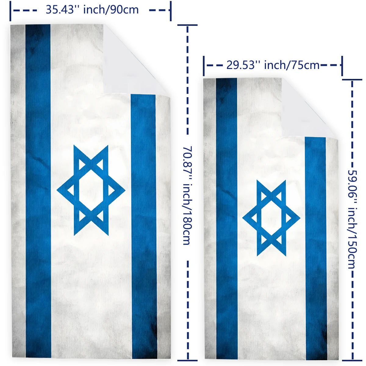 Israel Flag Oversized Beach Towel