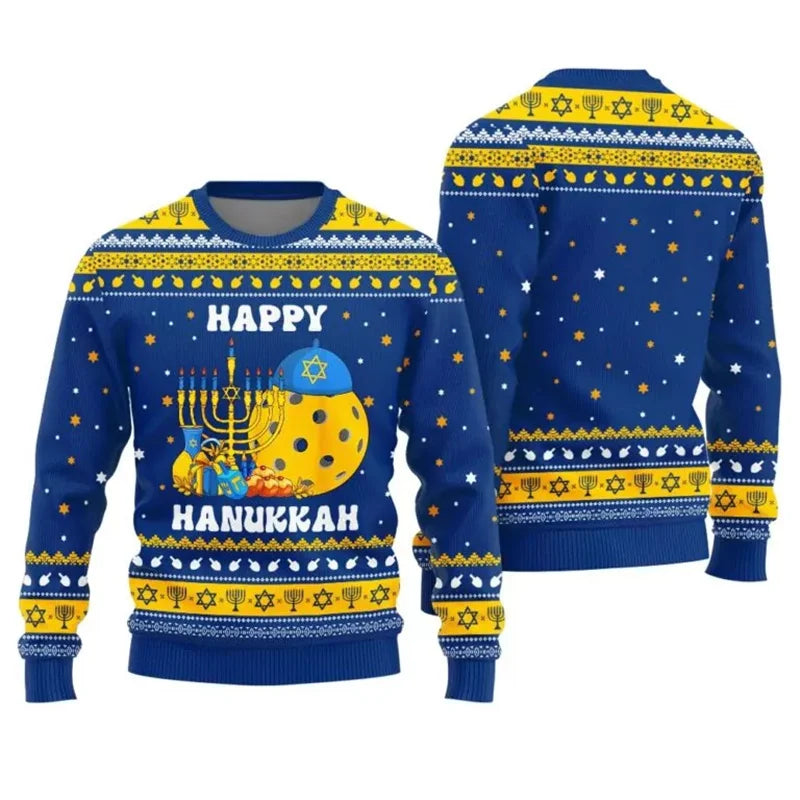 Hanukkah Theme Animal Food Sweatshirt