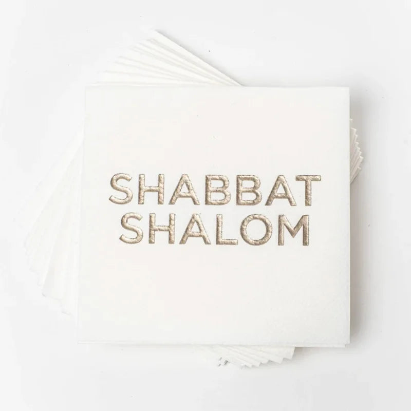 10pcs Shabbat Shalom Cocktail Napkins