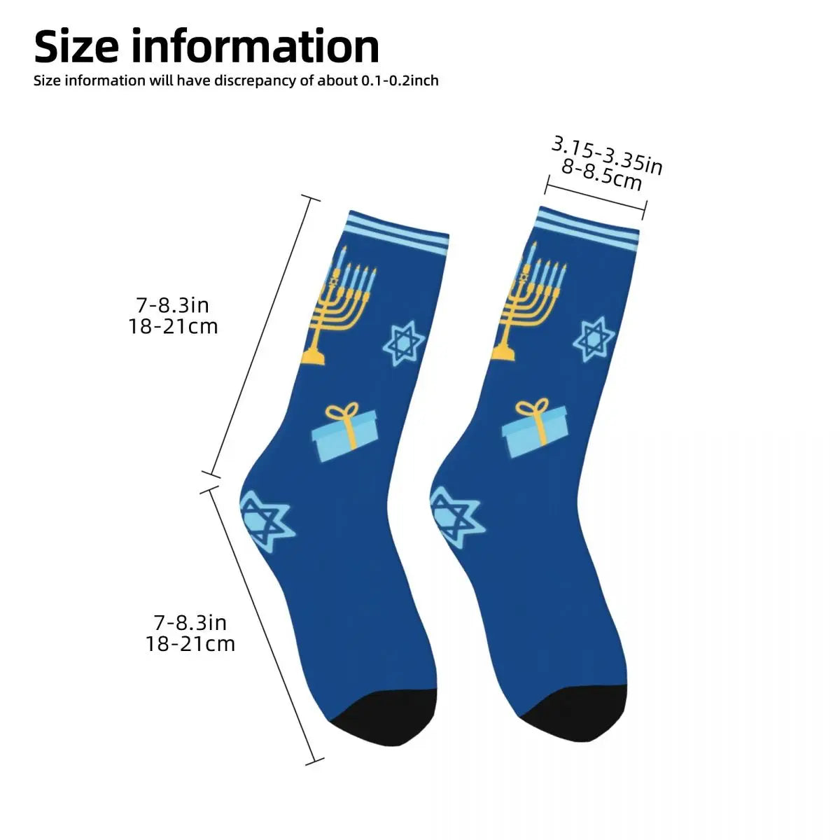 Dreidel Star of David Socks