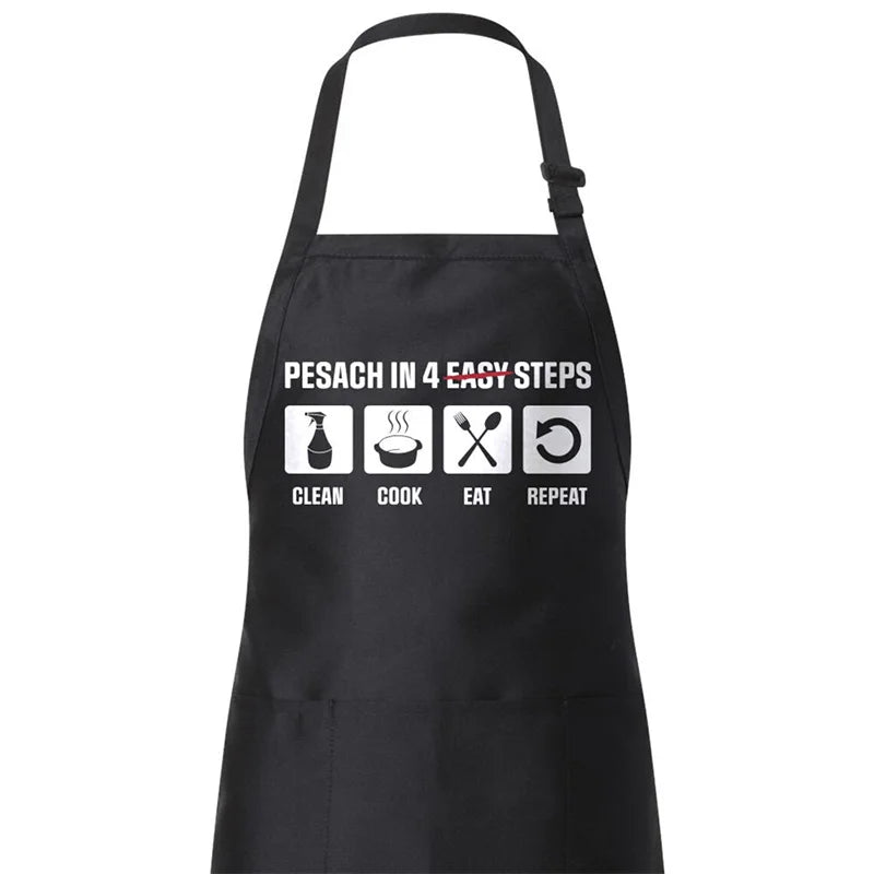 Seder Cooking & Baking Black Apron