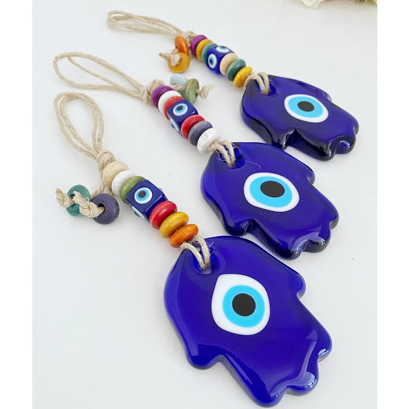 Blue Evil Eye Hamsa Wall Hanging