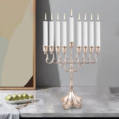 9-Branch Candle Holder Hanukkah Menorah Candelabrum