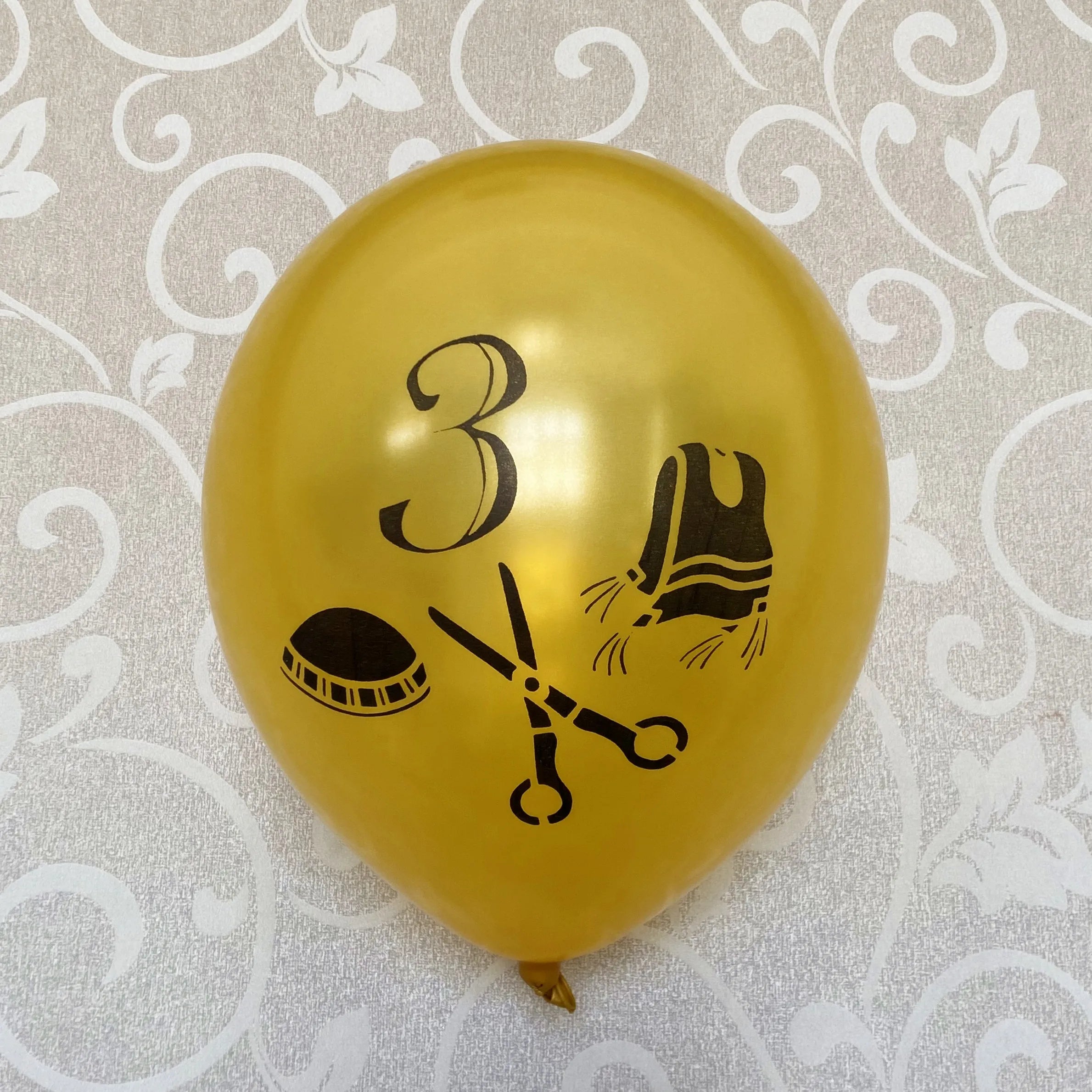 Jewish Upsherin Decorations Scissors Balloons - ⁠Party Kit to celebrate UPSHERNISH at 3 years old