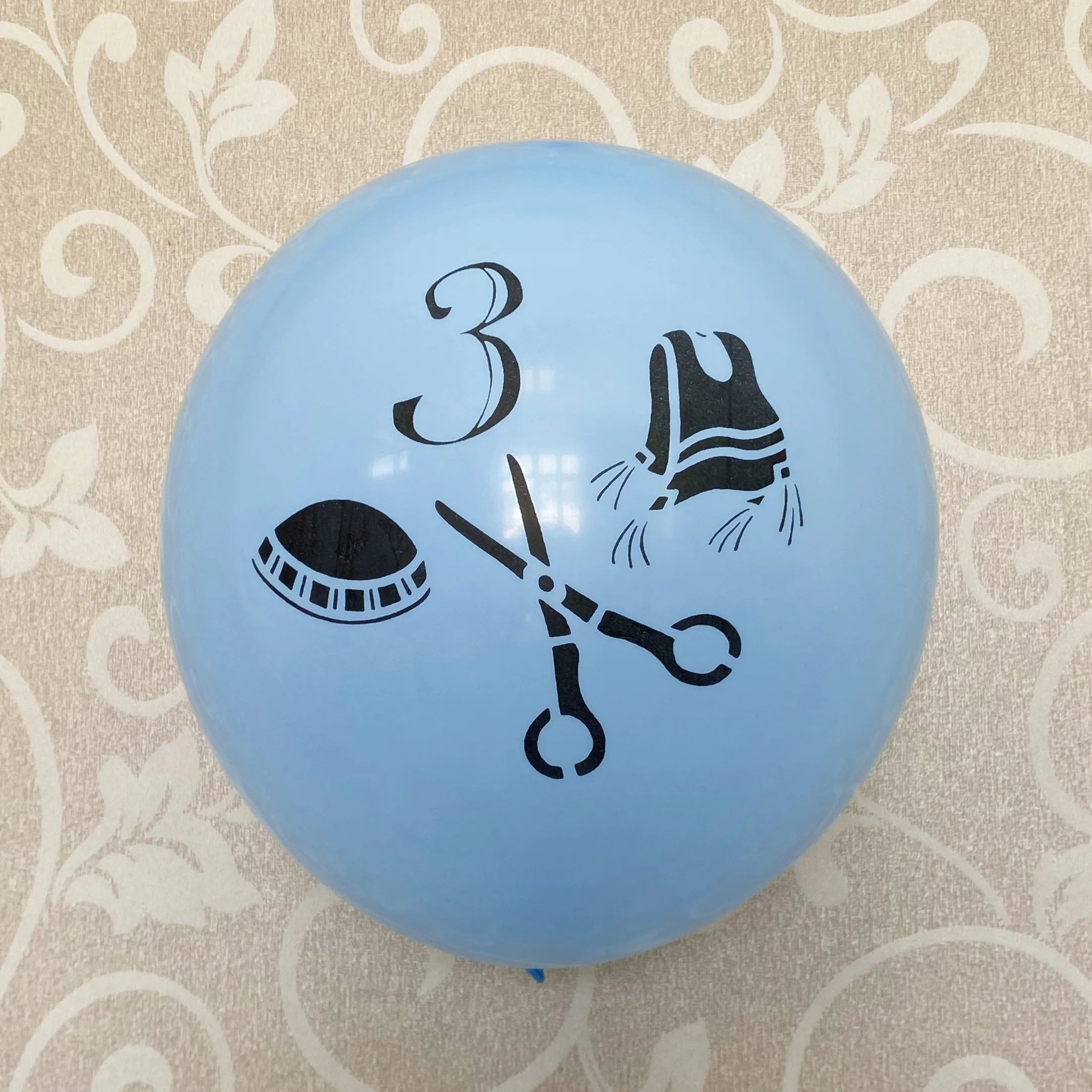 Jewish Upsherin Decorations Scissors Balloons - ⁠Party Kit to celebrate UPSHERNISH at 3 years old