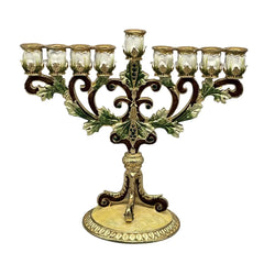 Sturdy Base 9-Branch Candle Holder Hanukkah Menorah