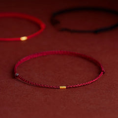 Red String Bracelet with Bead - Handmade Kabbalah Protection & Good Luck