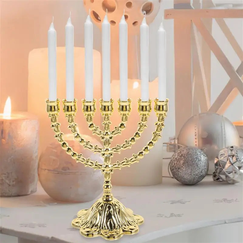 Vintage Gold Menorah