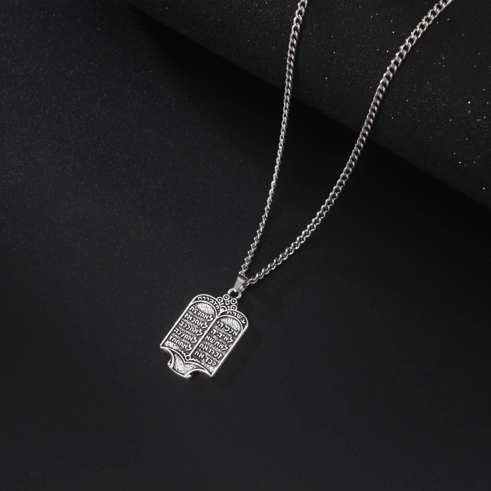 Torah Silver Color Pendant Necklace