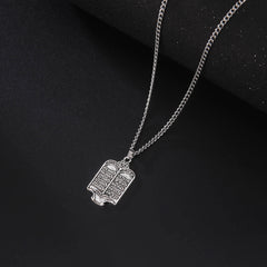 Torah Silver Color Pendant Necklace