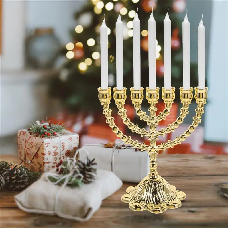 Vintage Gold Menorah