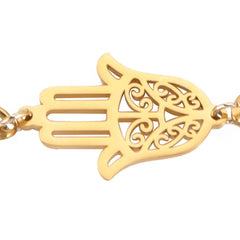 Hand of Fatima Hamsa Ankle Bracelet