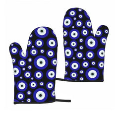 Navy Blue Evil Eye Egyptian Style - 2PC Set