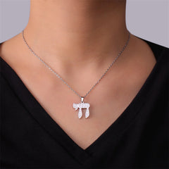 Hebrew Letter Chai Necklace