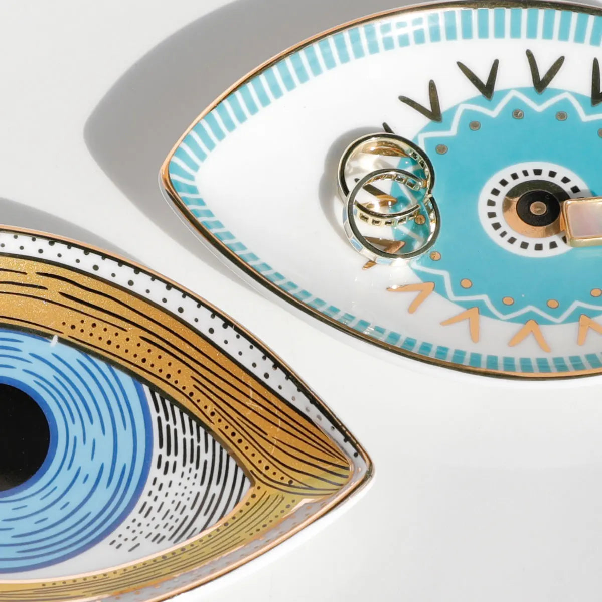 1pc Ceramic Jewelry Storage Tray – Unique Evil Eye Design