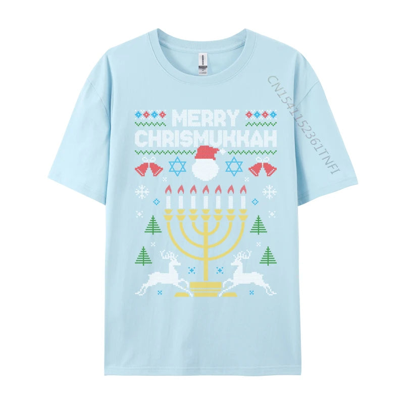 Merry Chrismukkah Ugly Christmas Sweater T-Shirt