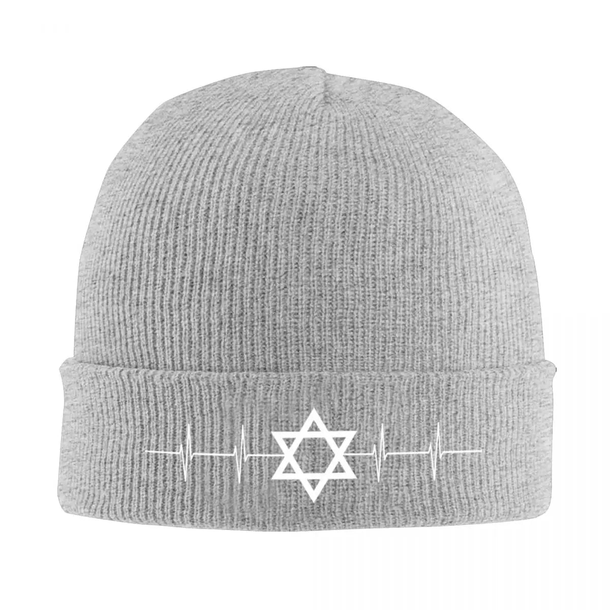 Israel Star of David Knitted Hat