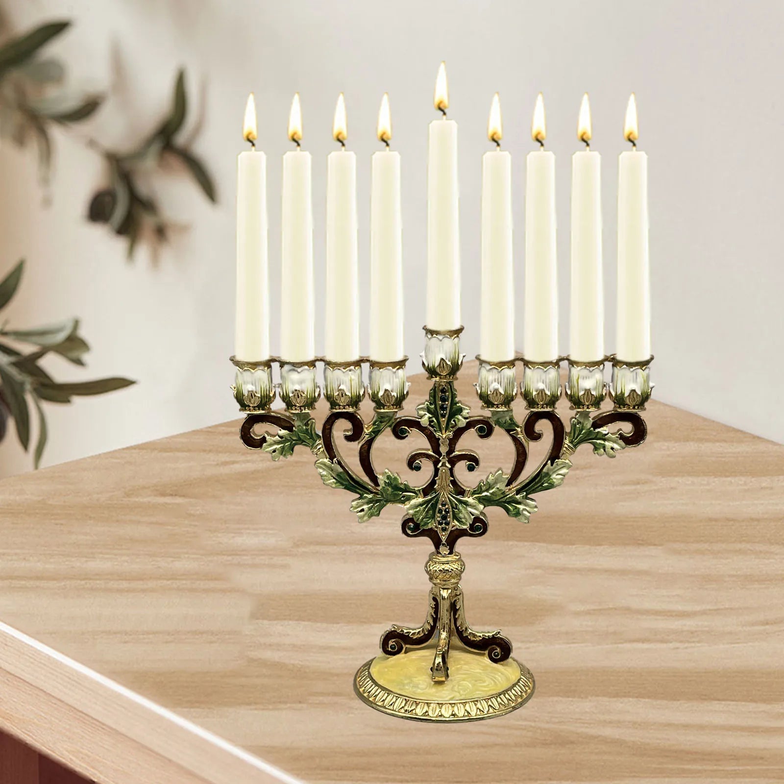 Classic Hanukkah Candelabra