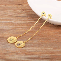 God's Hand Hamsa Evil Eye Drop Earrings for Women