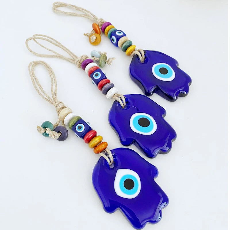 Blue Evil Eye Hamsa Wall Hanging