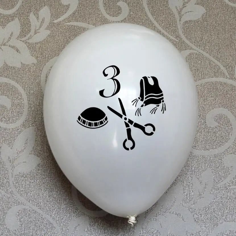 Jewish Upsherin Decorations Scissors Balloons - ⁠Party Kit to celebrate UPSHERNISH at 3 years old