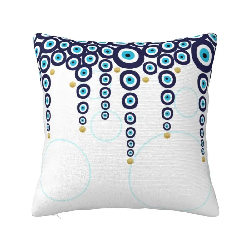 Fatima Hamsa Hand Cushion Covers - Evil Eye Velvet Pillow Case