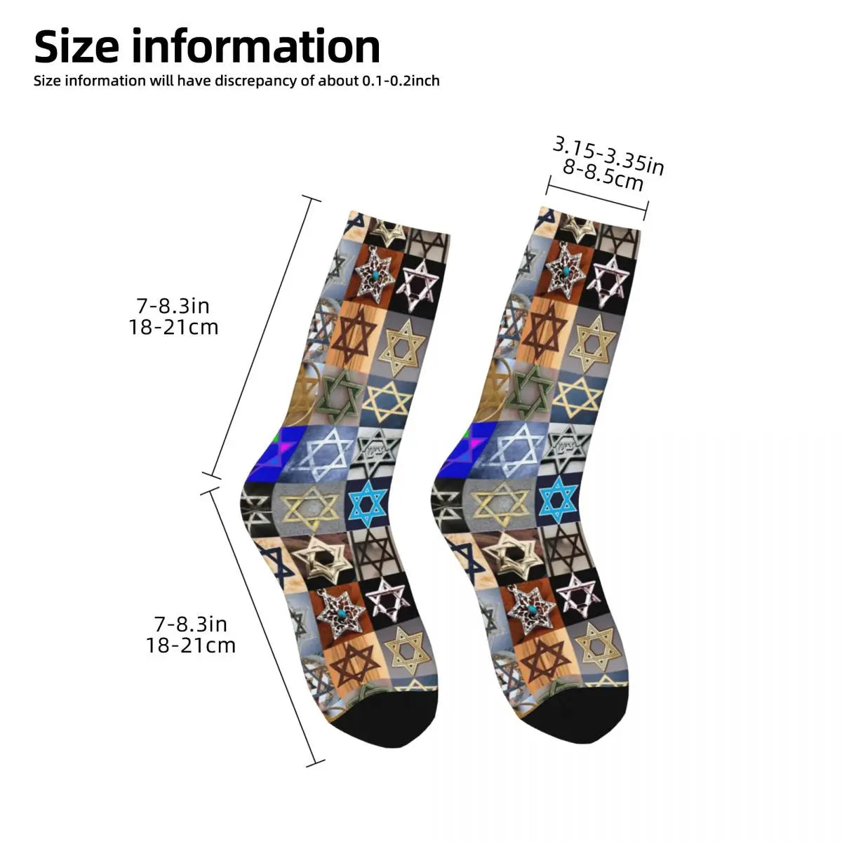 Star of David Socks - Magen Gothic Autumn Anti-Slip Couple Socks