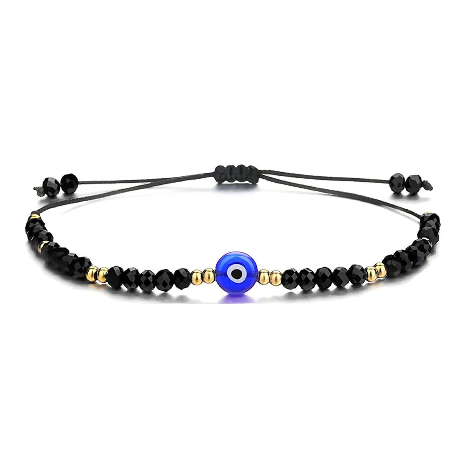 Kabbalah Hamsa Hand & Evil Eye Beaded Bracelet