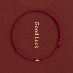 Red String Bracelet with Bead - Handmade Kabbalah Protection & Good Luck