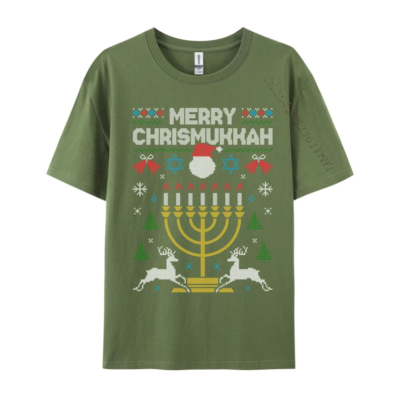 Merry Chrismukkah Ugly Christmas Sweater T-Shirt