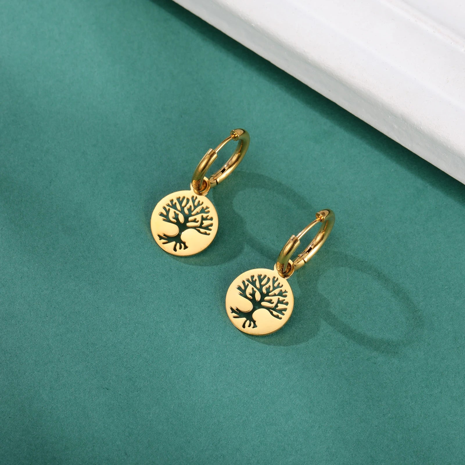 Fashionable Tree of Life Pendant Earrings