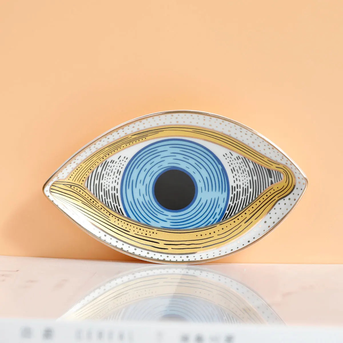 1pc Ceramic Jewelry Storage Tray – Unique Evil Eye Design