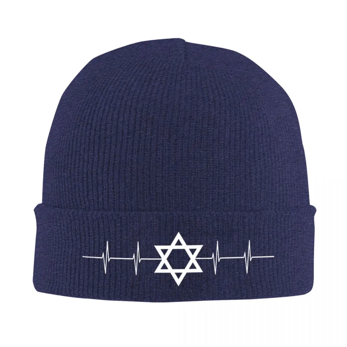 Israel Star of David Knitted Hat