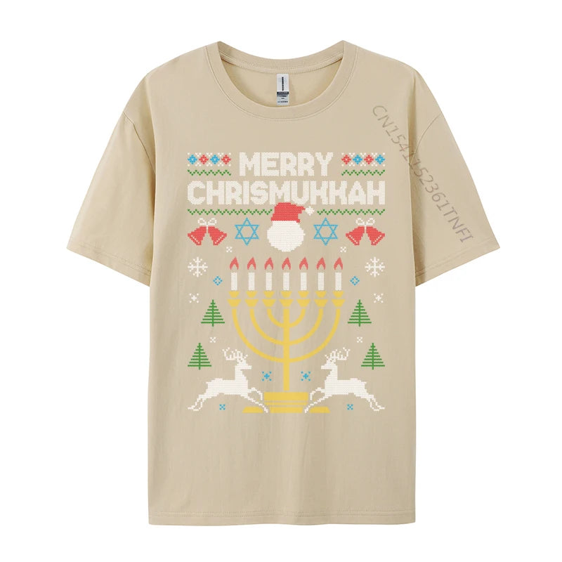 Merry Chrismukkah Ugly Christmas Sweater T-Shirt