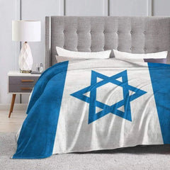 Vintage Israel Flag Ultra Soft Velvet Blanket