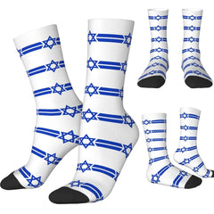 Funny Star of David Israel Flag Sports Socks