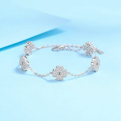 Moissanite Bracelet for Women – 925 Sterling Silver