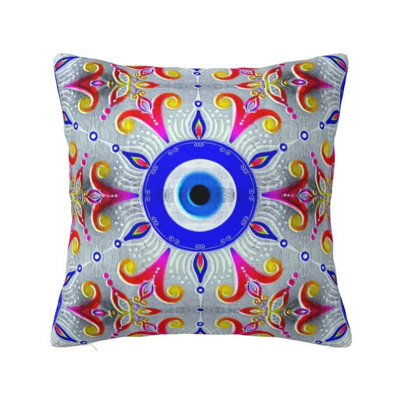 Fatima Hamsa Hand Cushion Covers - Evil Eye Velvet Pillow Case