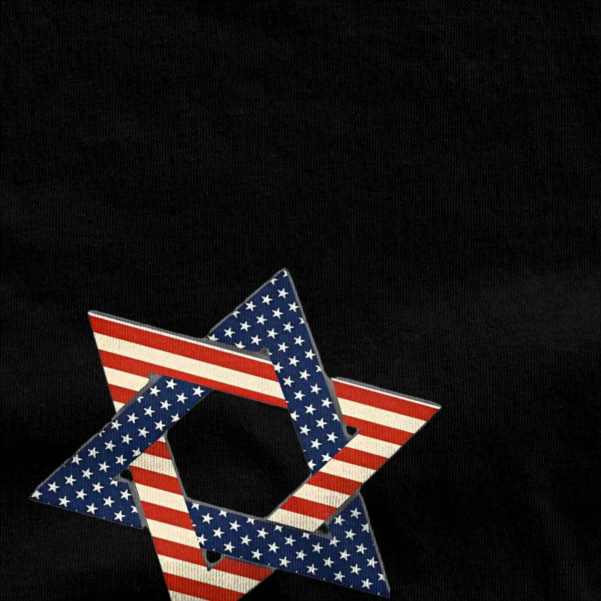 Star Of David American Flag T-Shirt